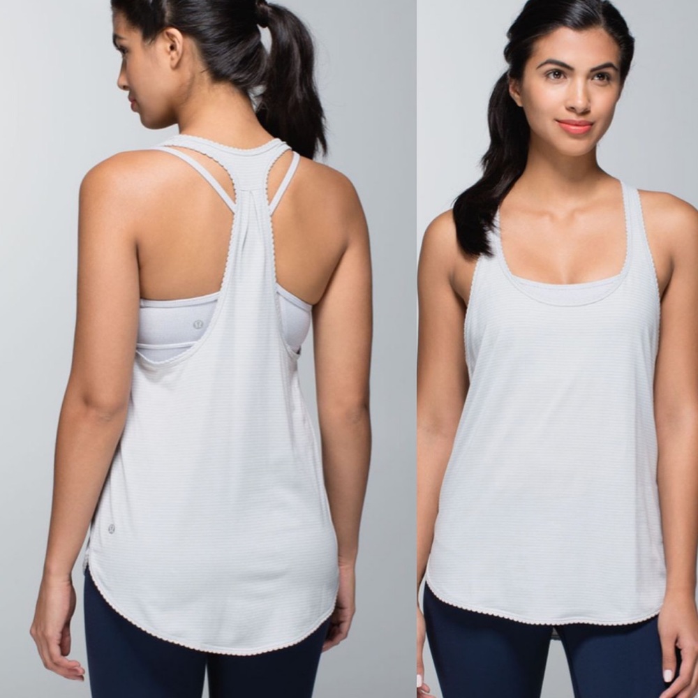 NWT Lululemon 105 F Singlet *Silver